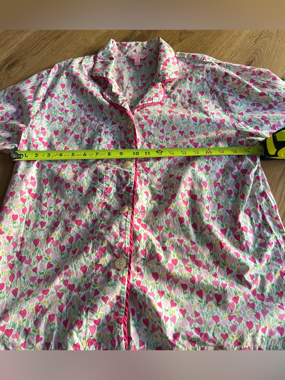 LILLY PULITZER “LOVE YOU TOO MUCH” PAJAMA SET, SIZE L. - Picture 9 of 16